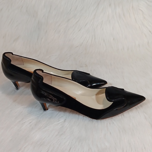 Rupert Sanderson  Designer Black Patent Leather Pumps Sz 38.5/ 8 main image 7